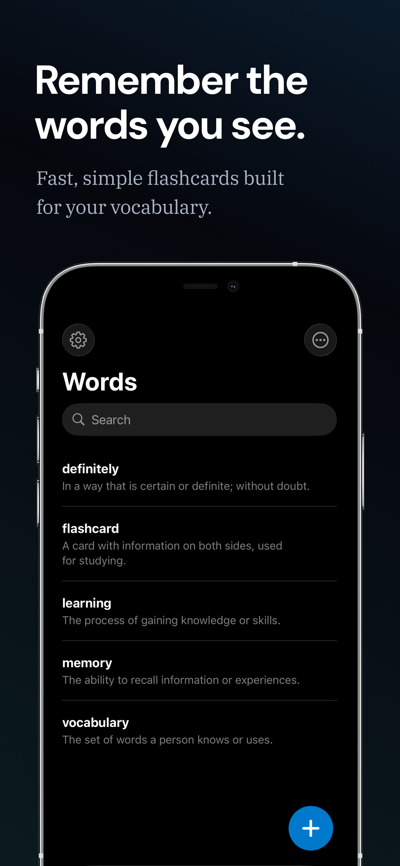 Definitely app screenshot