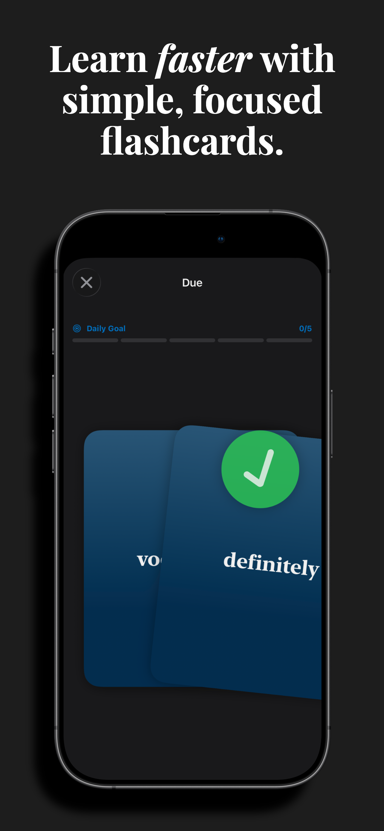 Definitely app screenshot