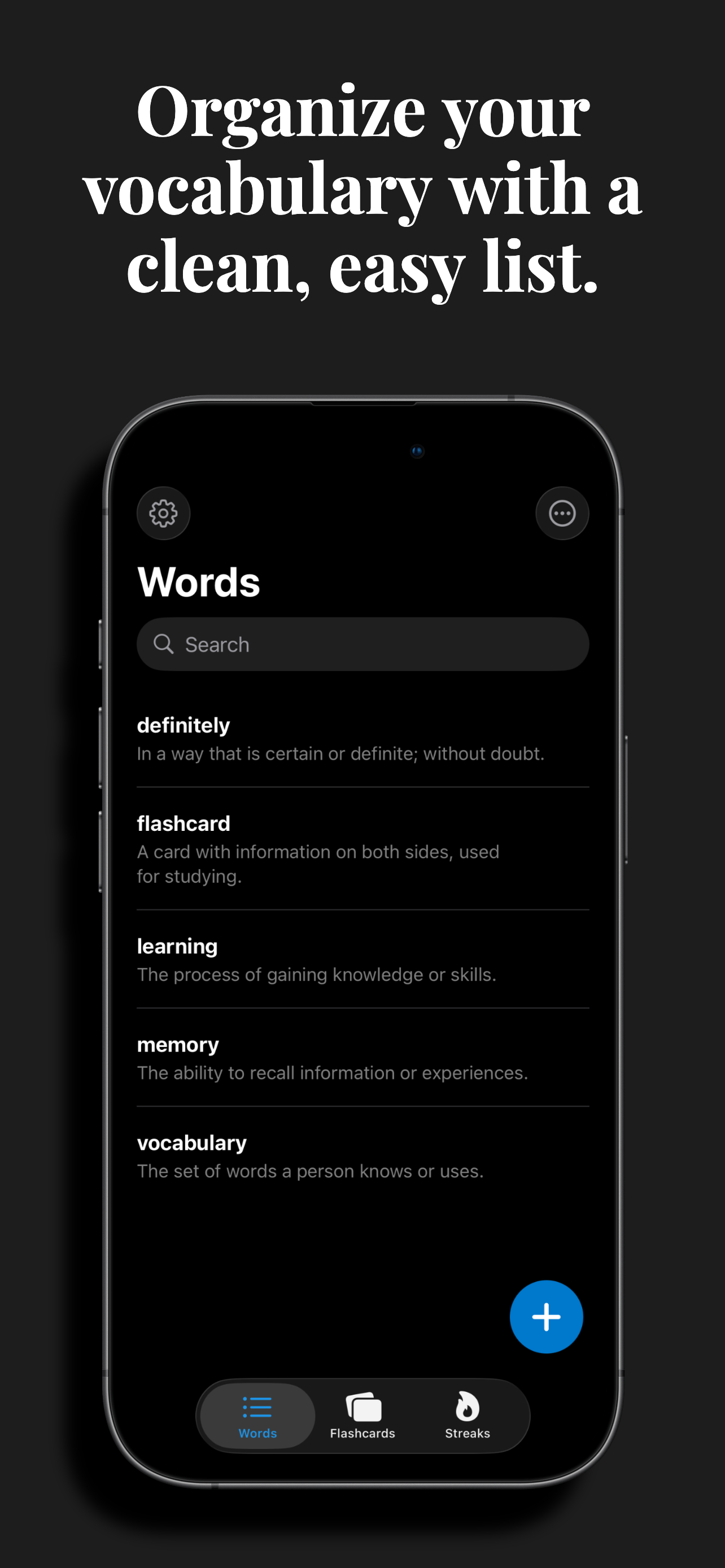 Definitely app screenshot