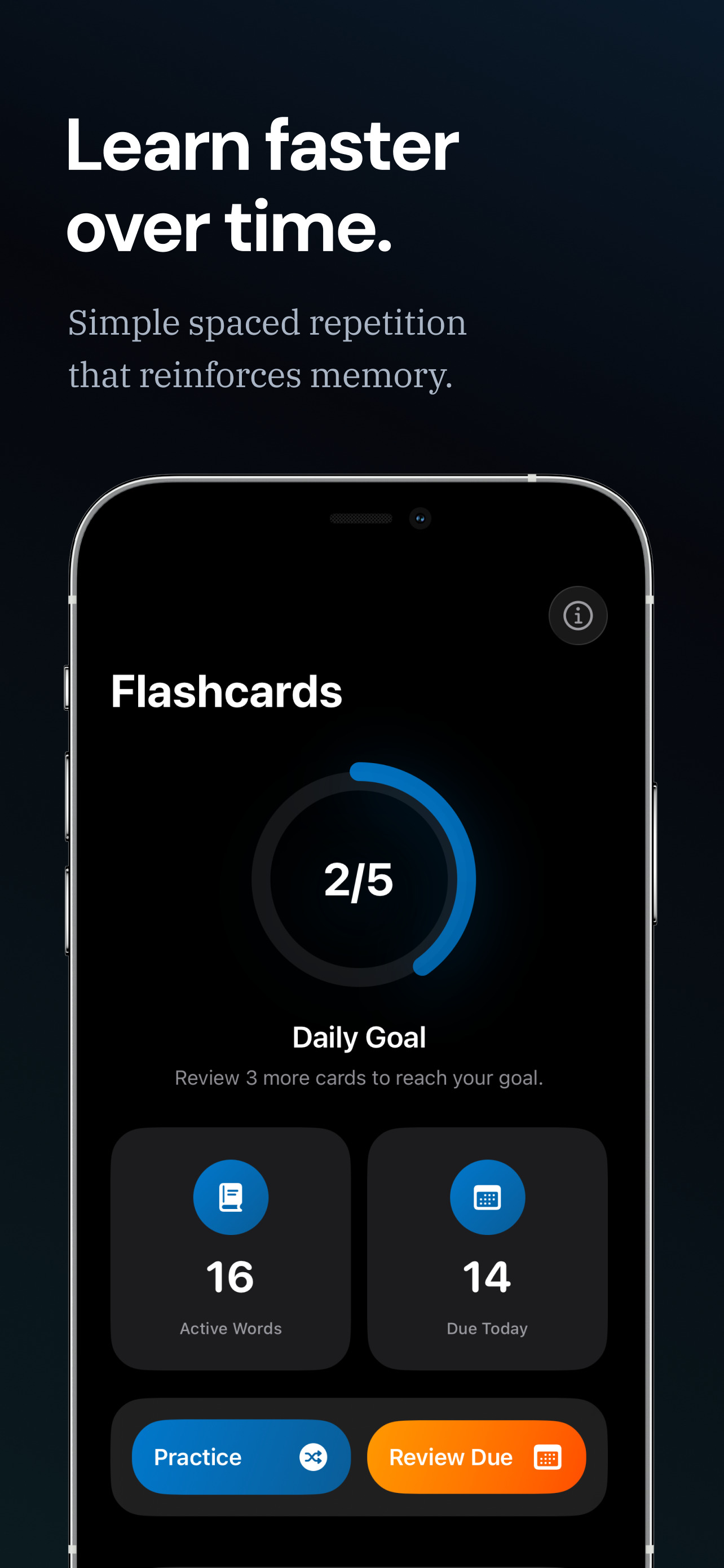 Definitely app screenshot