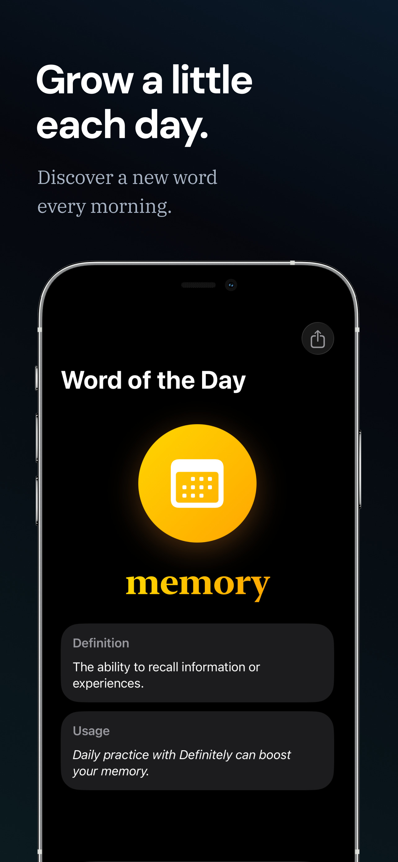 Definitely app screenshot