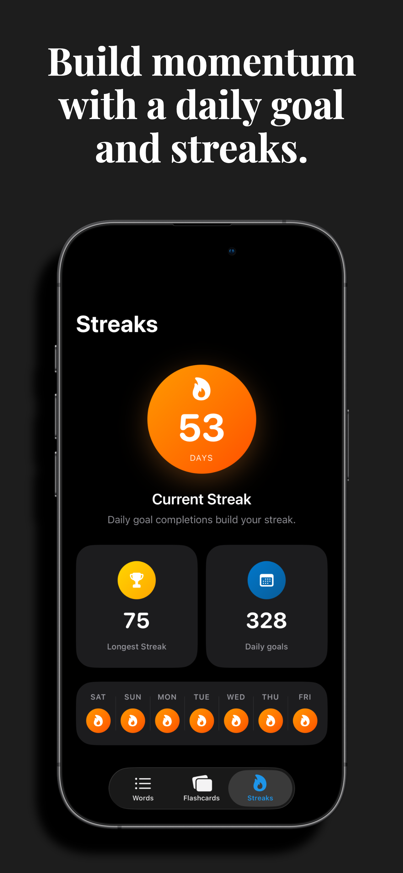 Definitely app screenshot