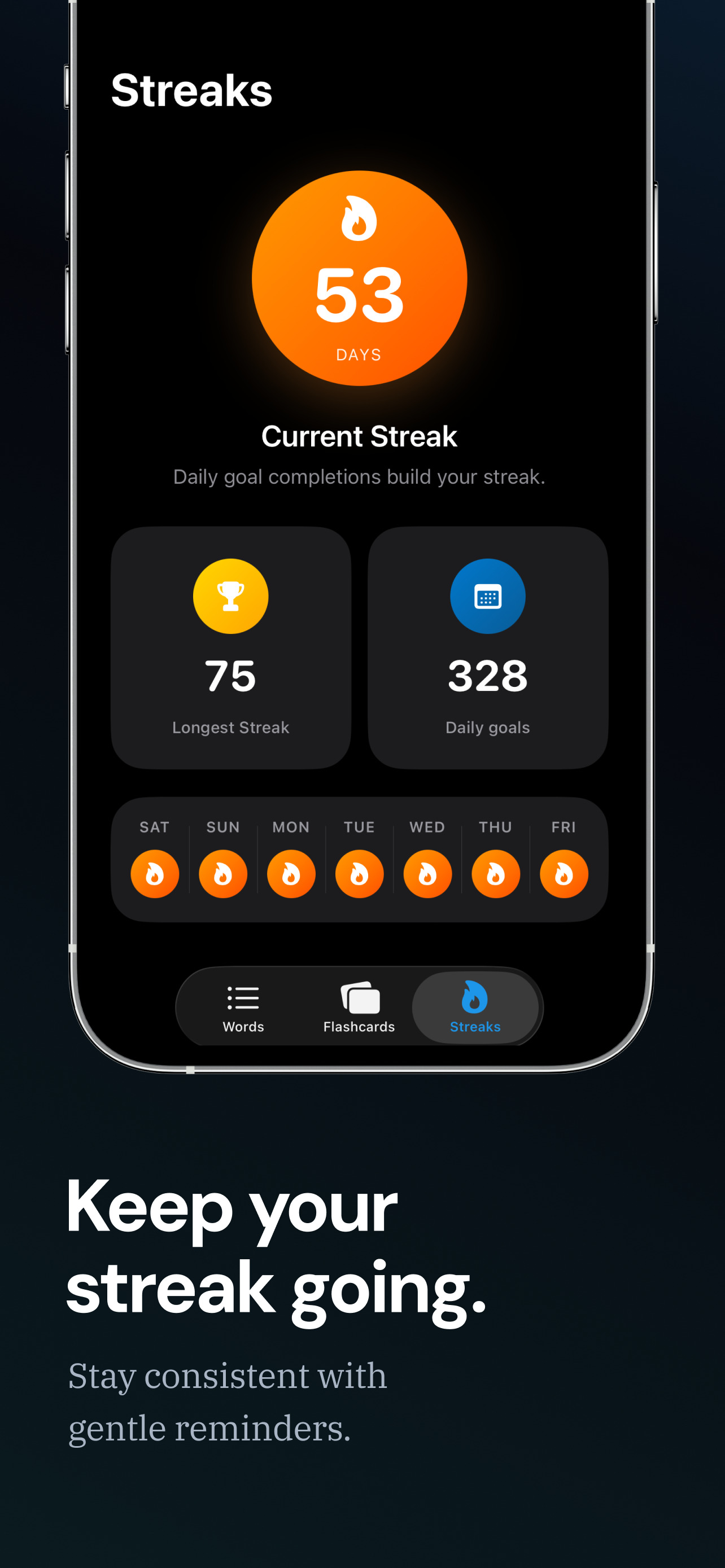 Definitely app screenshot